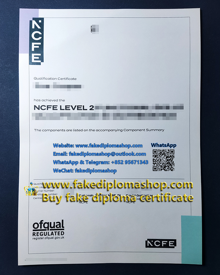 NCFE Level 2 certificate, Northern Council for Further Education certificate
