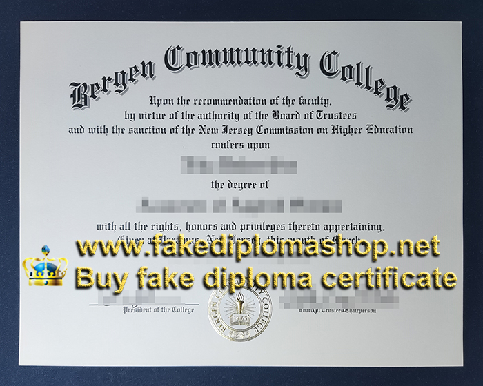 Bergen Community College diploma