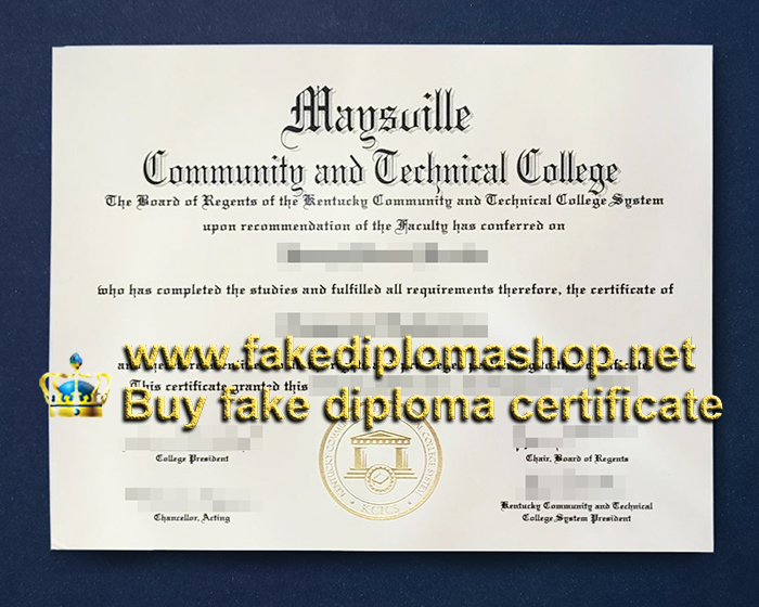 Maysville Community and Technical College diploma, MCTC diploma