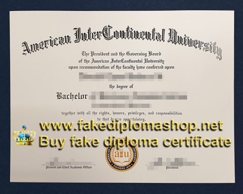 Order an American InterContinental University diploma, AIU degree of ...