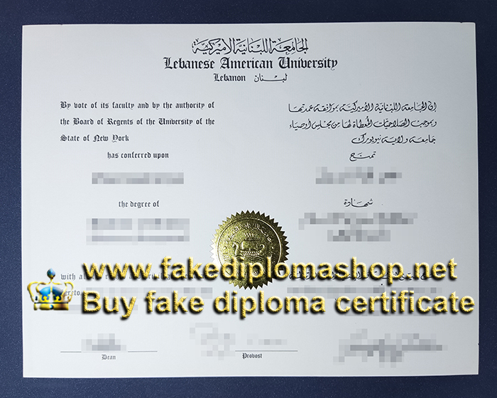 Lebanese American University diploma, LAU fake diploma