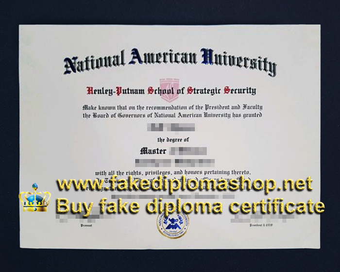 NAU diploma, National American University diploma