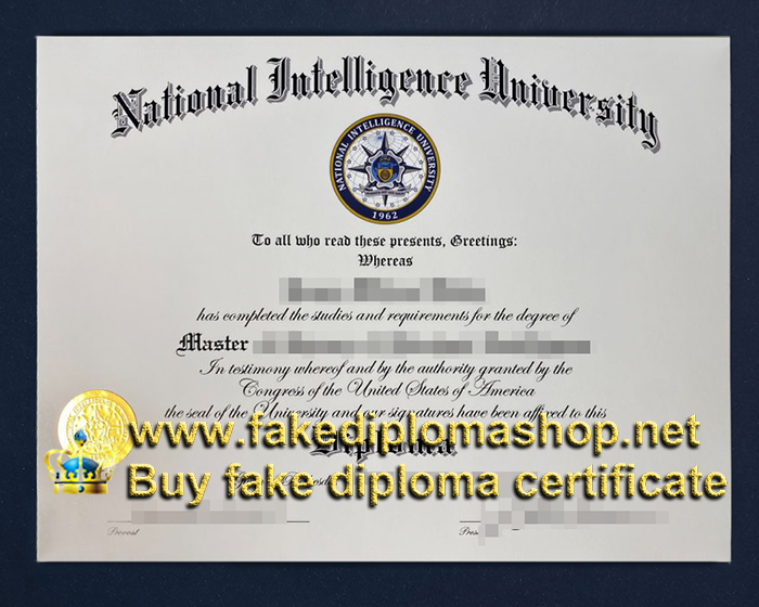 NIU diploma, National Intelligence University diploma