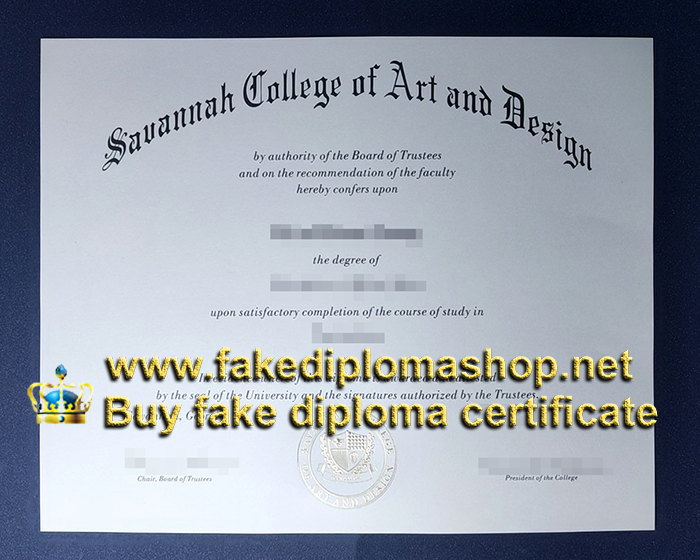 SCAD diploma, Savannah College of Art and Design diploma