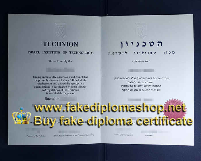 Technion – Israel Institute of Technology diploma