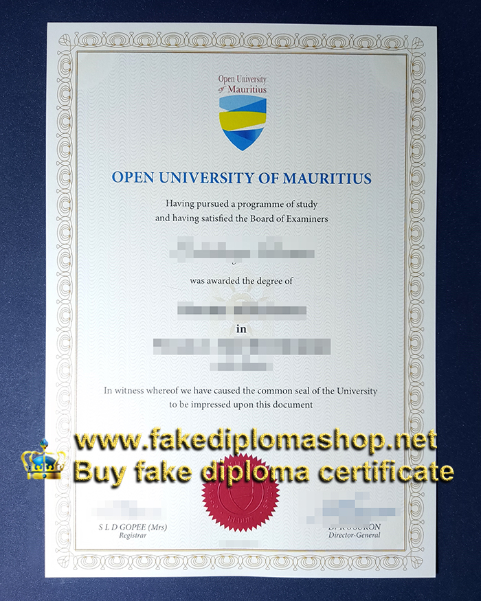 Open University of Mauritius diploma