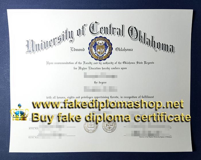 UCO diploma, University of Central Oklahoma diploma