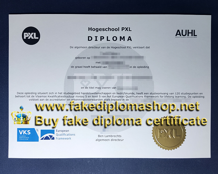 Hogeschool PXL diploma