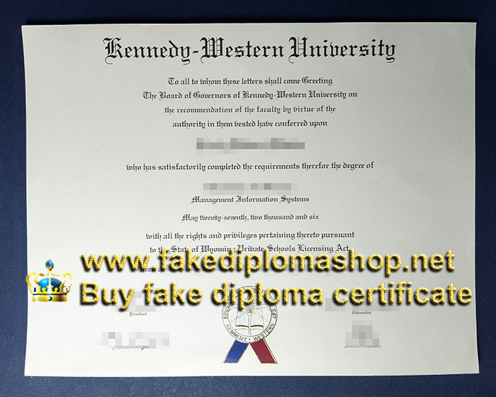 Kennedy-Western University diploma