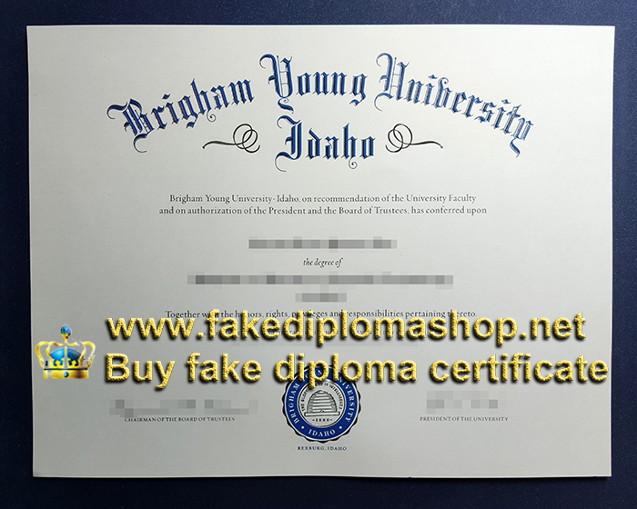 BYU–Idaho diploma, Brigham Young University–Idaho diploma