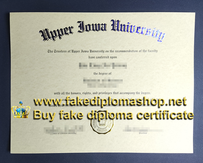 UIU diploma, Upper Iowa University diploma