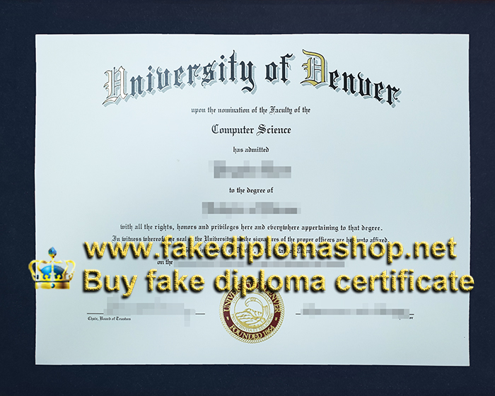 University of Denver diploma