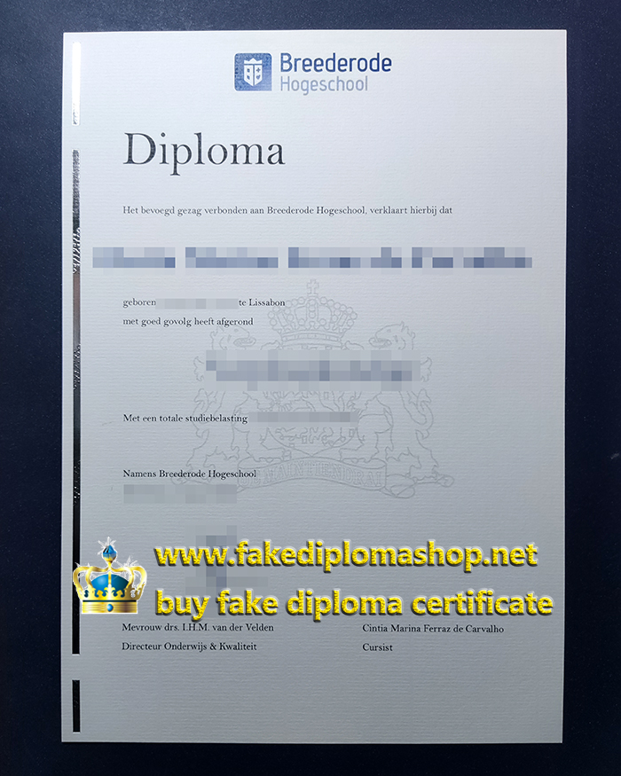 Breederode Hogeschool diploma