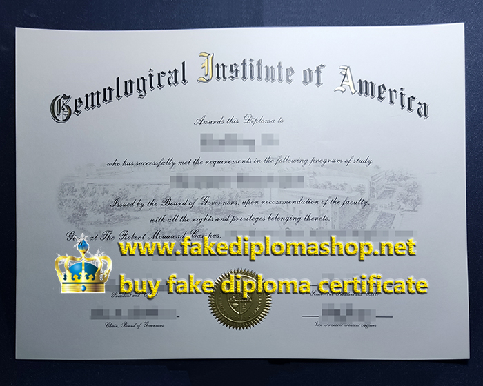 GIA certificate, Gemological Institute of America certificate