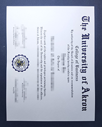 How long to get a fake University of Akron diploma certificate?