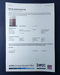 Is it difficult to buy an ACRO Criminal Records Office certificate in the UK?