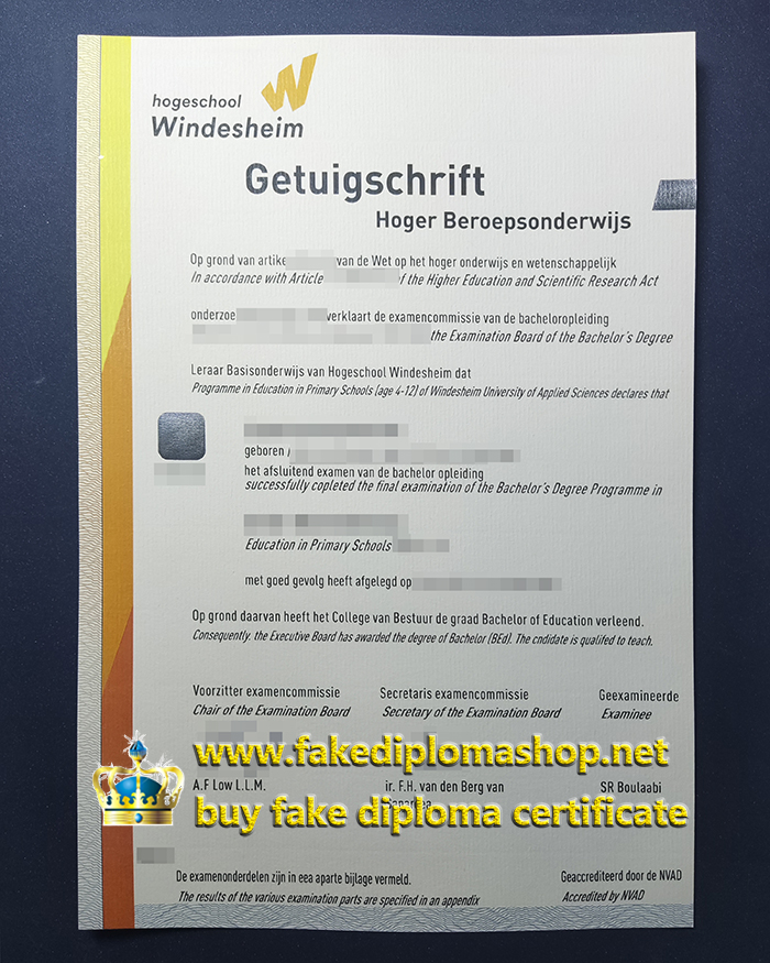 Windesheim University of Applied Sciences diploma