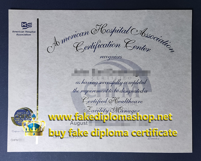 AHA certificate, American Hospital Association certificate