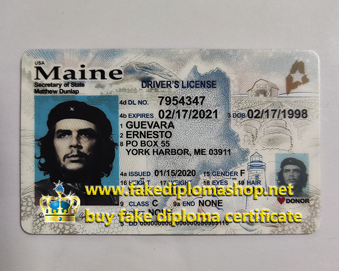 USA Maine ID, Maine Driver's License