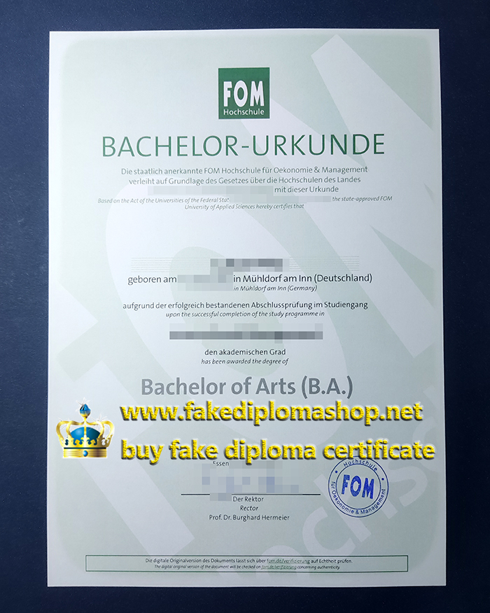 FOM Hochschule diploma